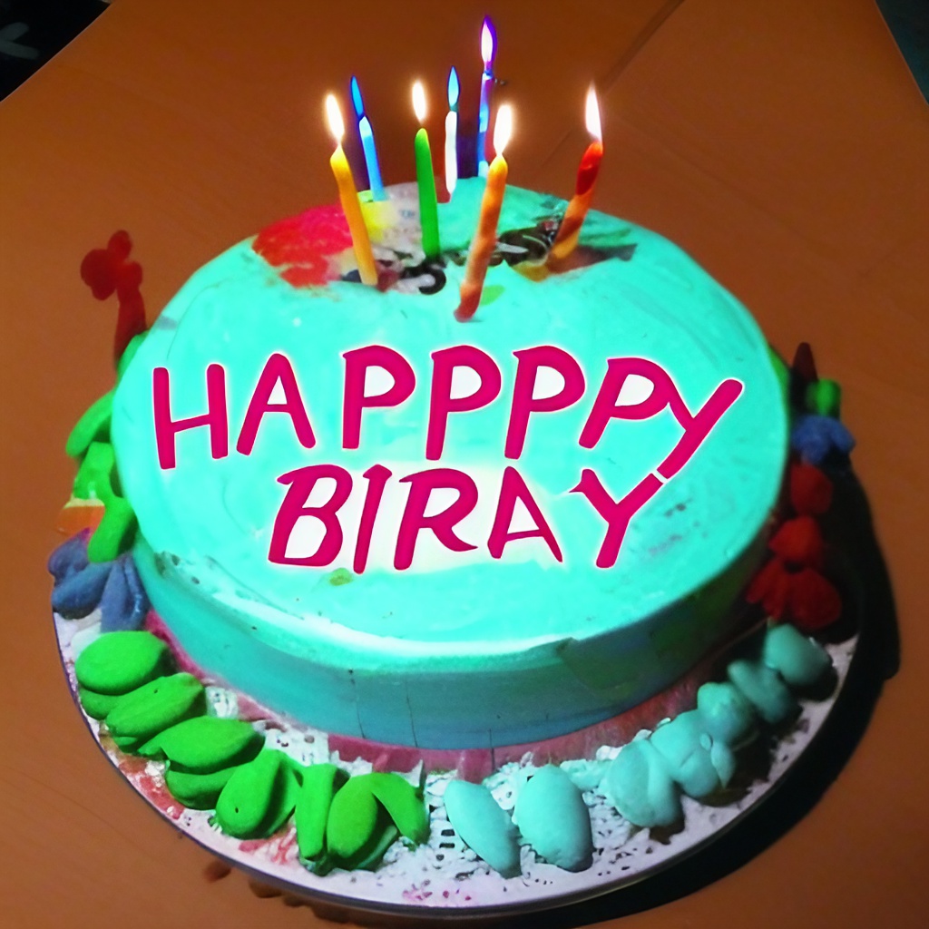 עוגת יום הולדת טורקיז