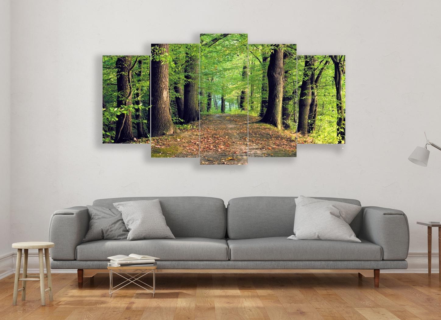 יער ירוק – תמונות מחולקות על קנבס